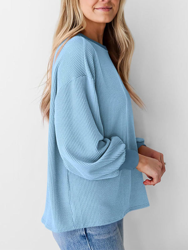 Oversized Ribbed Pullover – Essential Casual Wear for Women