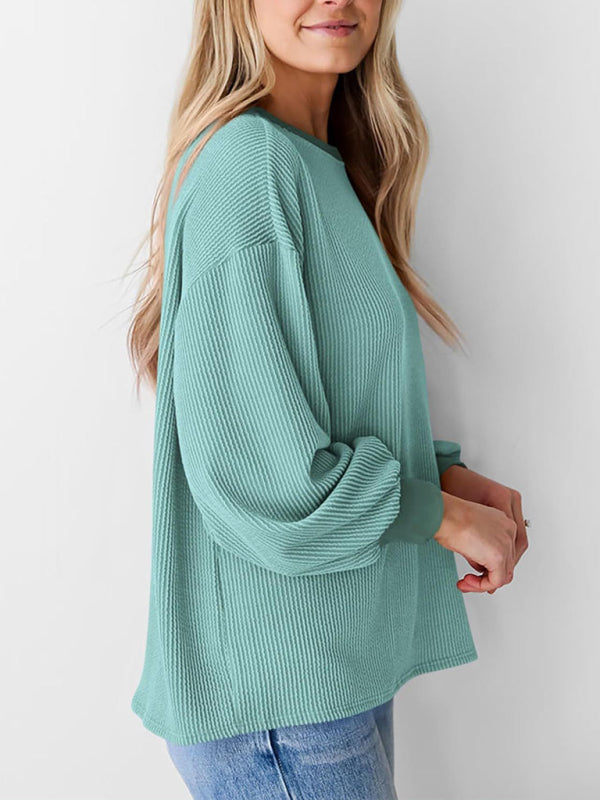 Oversized Ribbed Pullover – Essential Casual Wear for Women