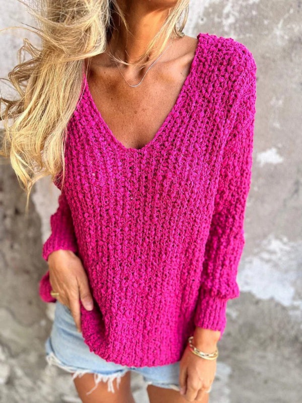 Essential Knitted V-Neck Sweaters for Stylish Layering Sweaters