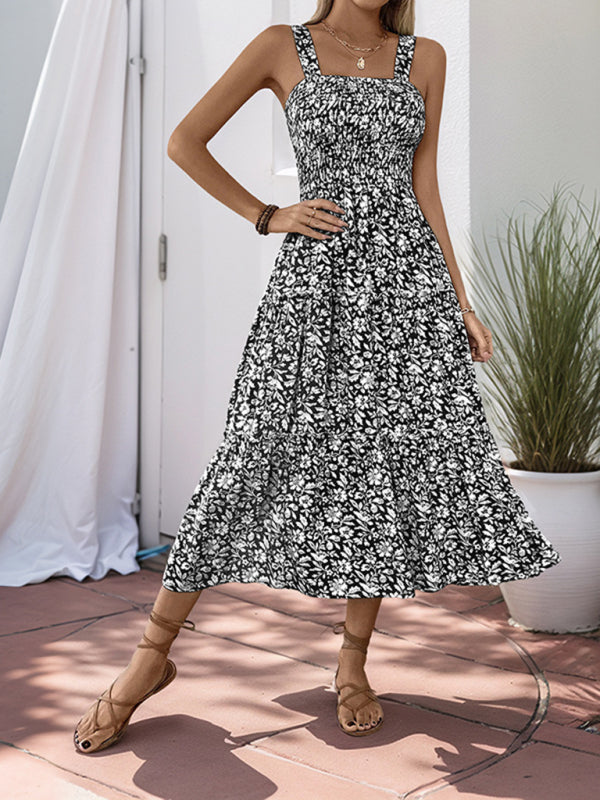 Casual Floral Midi Dress for Garden Gatherings	