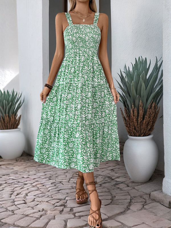 Casual Summer Floral Midi Dress for Garden Gatherings Casual