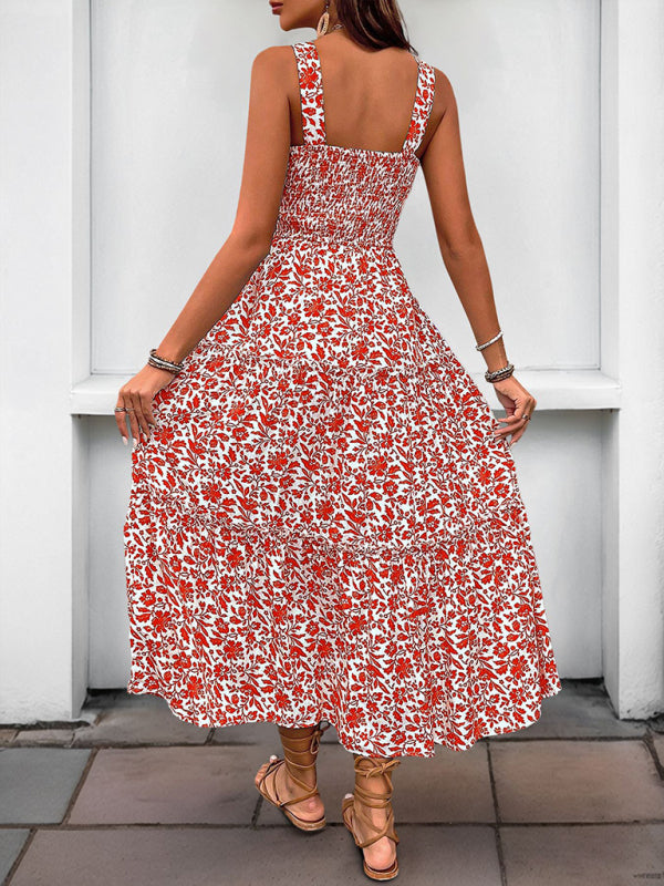 Casual Summer Floral Midi Dress for Garden Gatherings Casual