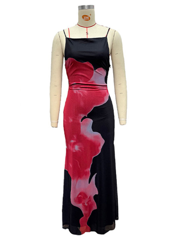 Abstract Floral Cocktail Dress Cocktail Dresses