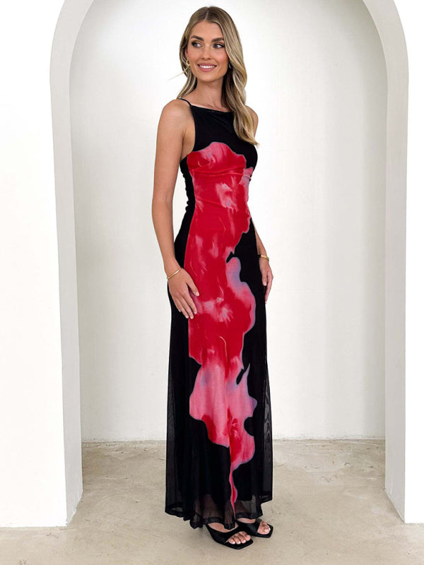 Abstract Floral Cocktail Dress Cocktail Dresses