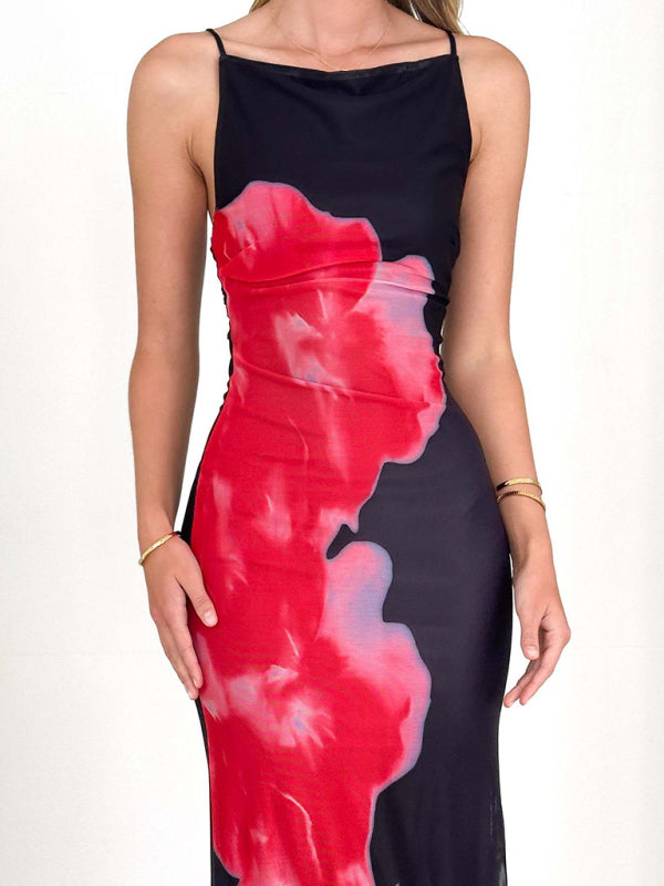 Abstract Floral Cocktail Dress Cocktail Dresses