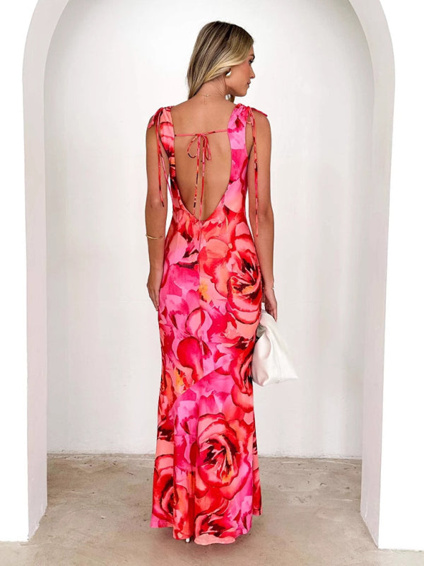 Elegant Cocktail Party Floral Maxi Dress Elegant Dresses