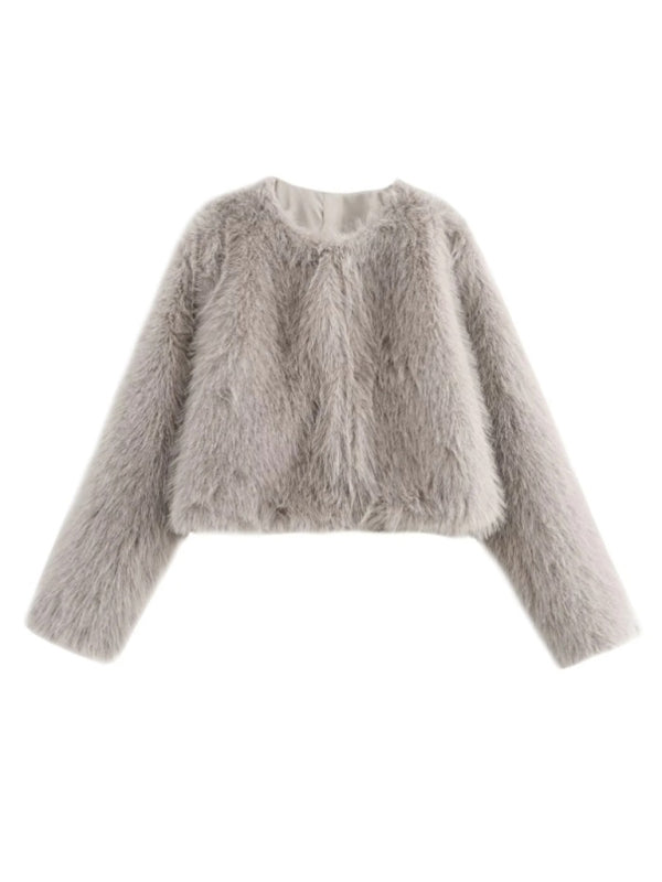 Cropped Faux Fur Jacket – Embrace Winter in Style	