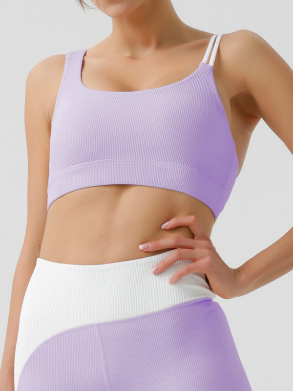 Women's Recycled Fabric Sports Bra with Padded Design Sporty Bra