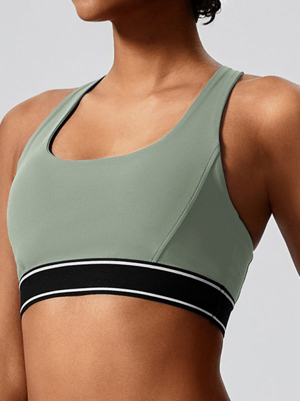 Eco-Friendly Racerback Bra for Optimal Workout Support Sporty Bra