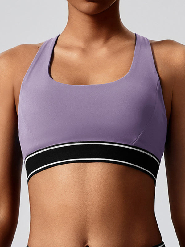 Eco-Friendly Racerback Bra for Optimal Workout Support Sporty Bra