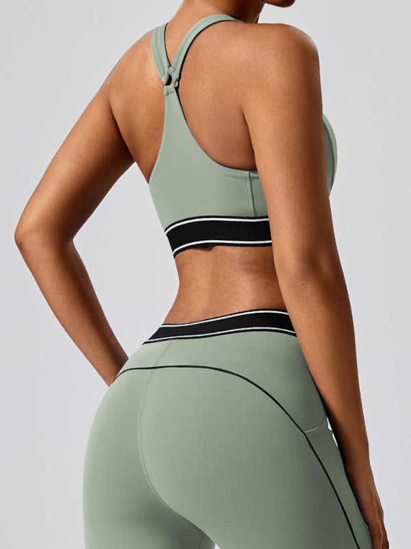 Eco-Friendly Racerback Bra for Optimal Workout Support Sporty Bra