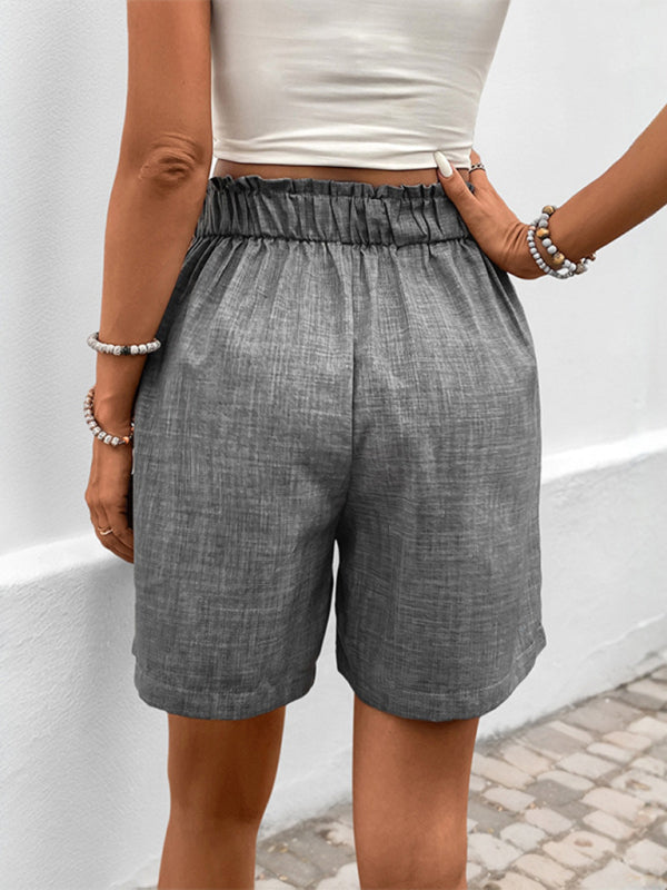 Women's Linen Shorts for Office and Casual Wear Tailored Shorts