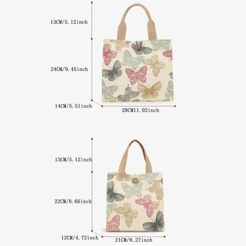 Daily Butterfly Print Handbag | Versatile & Durable HandBags