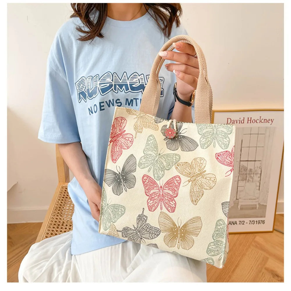 Daily Butterfly Print Handbag | Versatile & Durable HandBags