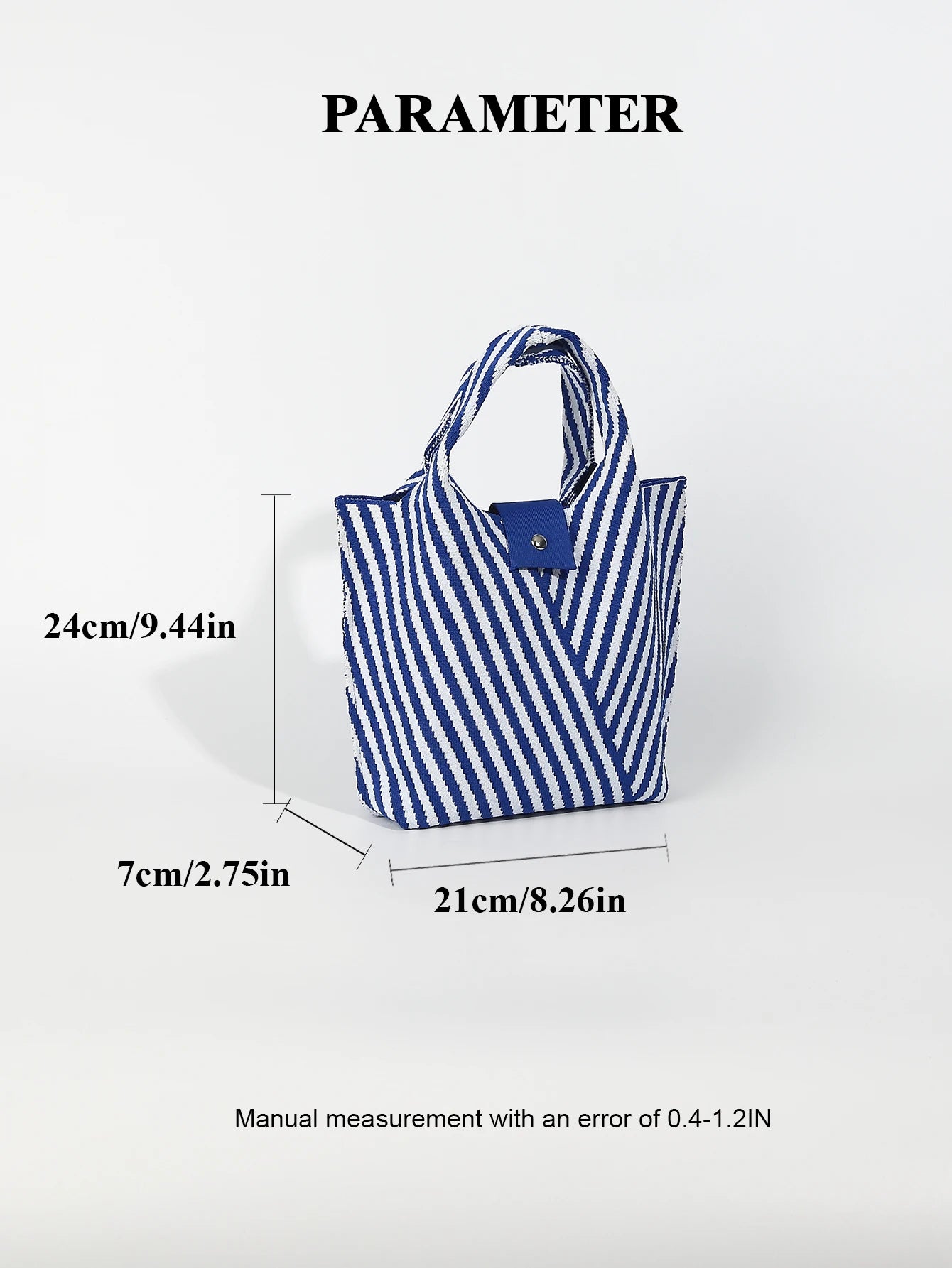 Daily Stripe Knit Handbag HandBags