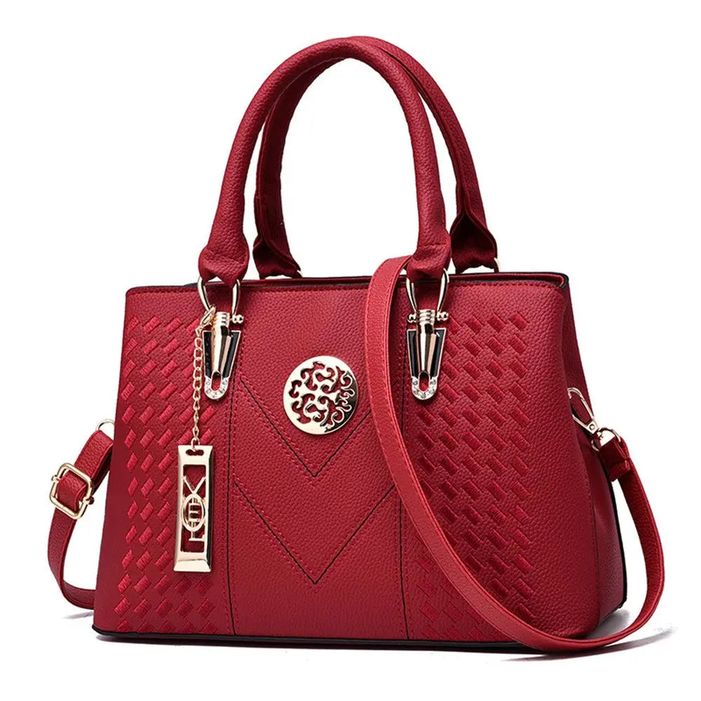 Faux Leather Handbag Business Casual Purse HandBags