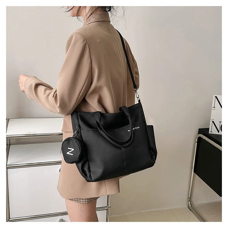 Daily Shoulder Bag with Crossbody Function & Coin Purse HandBags