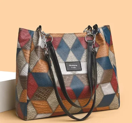 Geometric Business Casual Handbag Shoulder Bag for Professionals