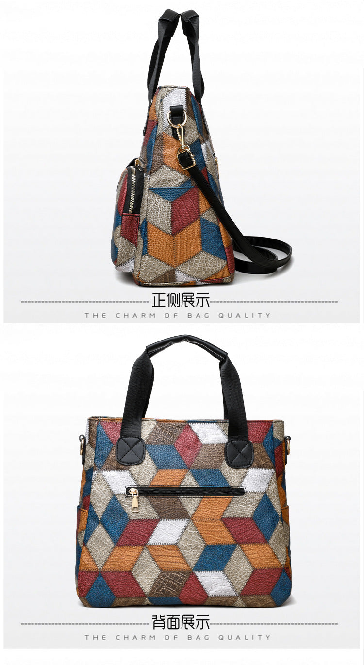 Patchwork Business Handbag Professional’s Shoulder Bag HandBags