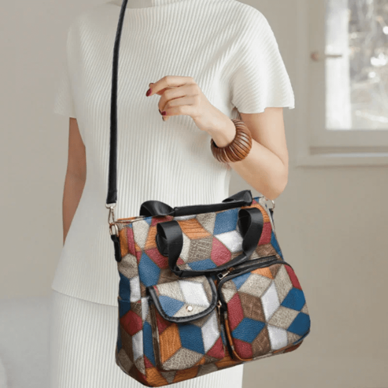 Patchwork Business Handbag Professional’s Shoulder Bag HandBags