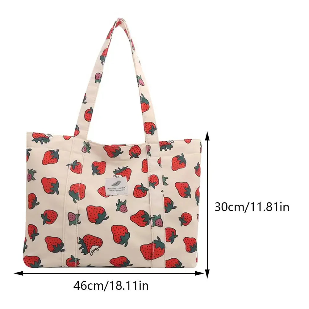 Cherry Print Shoulder Bag HandBags