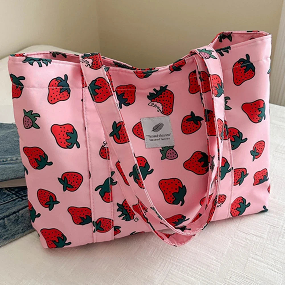 Cherry Print Shoulder Bag HandBags