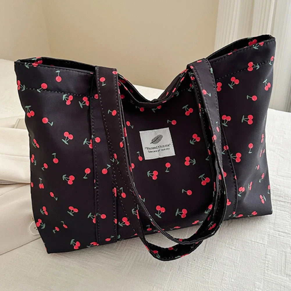 Cherry Print Shoulder Bag HandBags