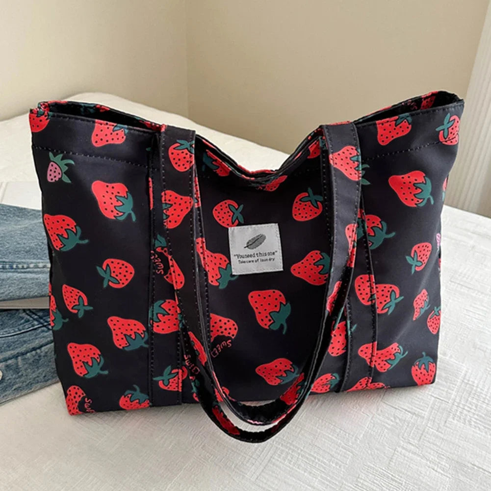 Cherry Print Shoulder Bag HandBags