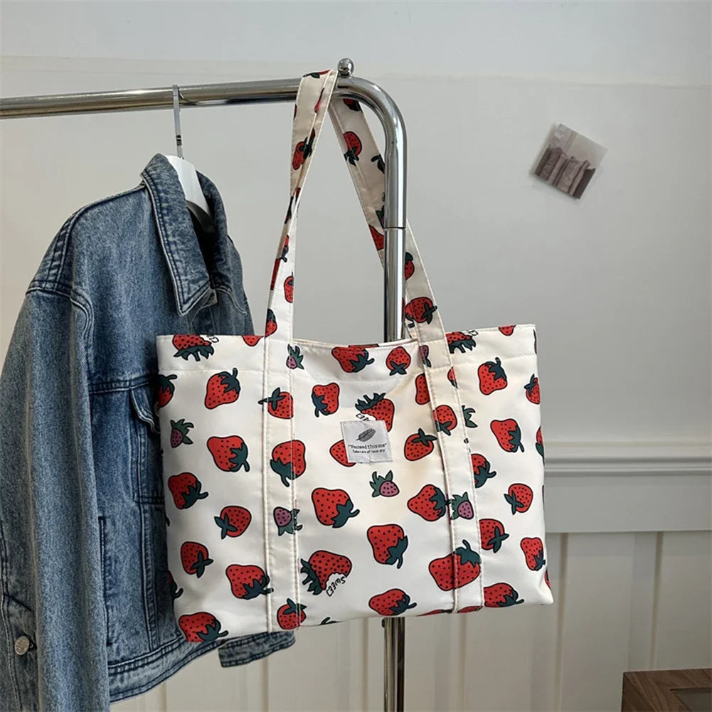 Cherry Print Shoulder Bag HandBags