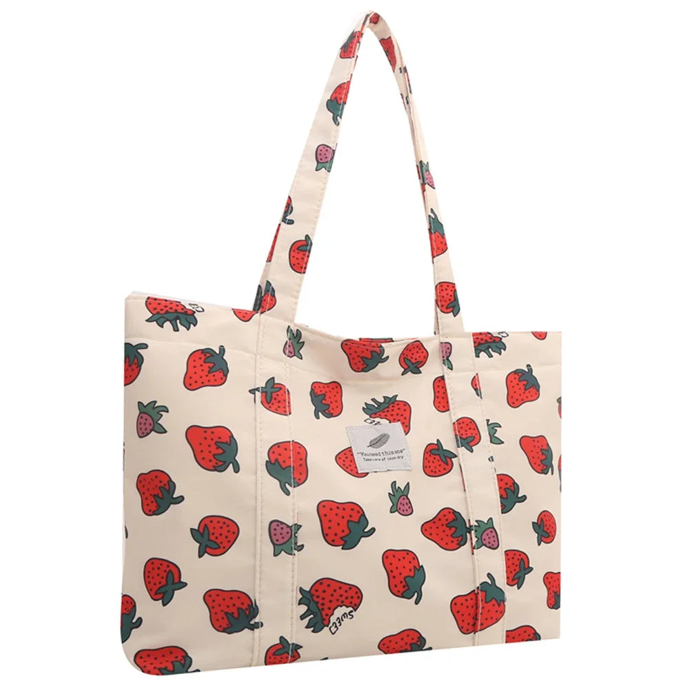 Cherry Print Shoulder Bag HandBags