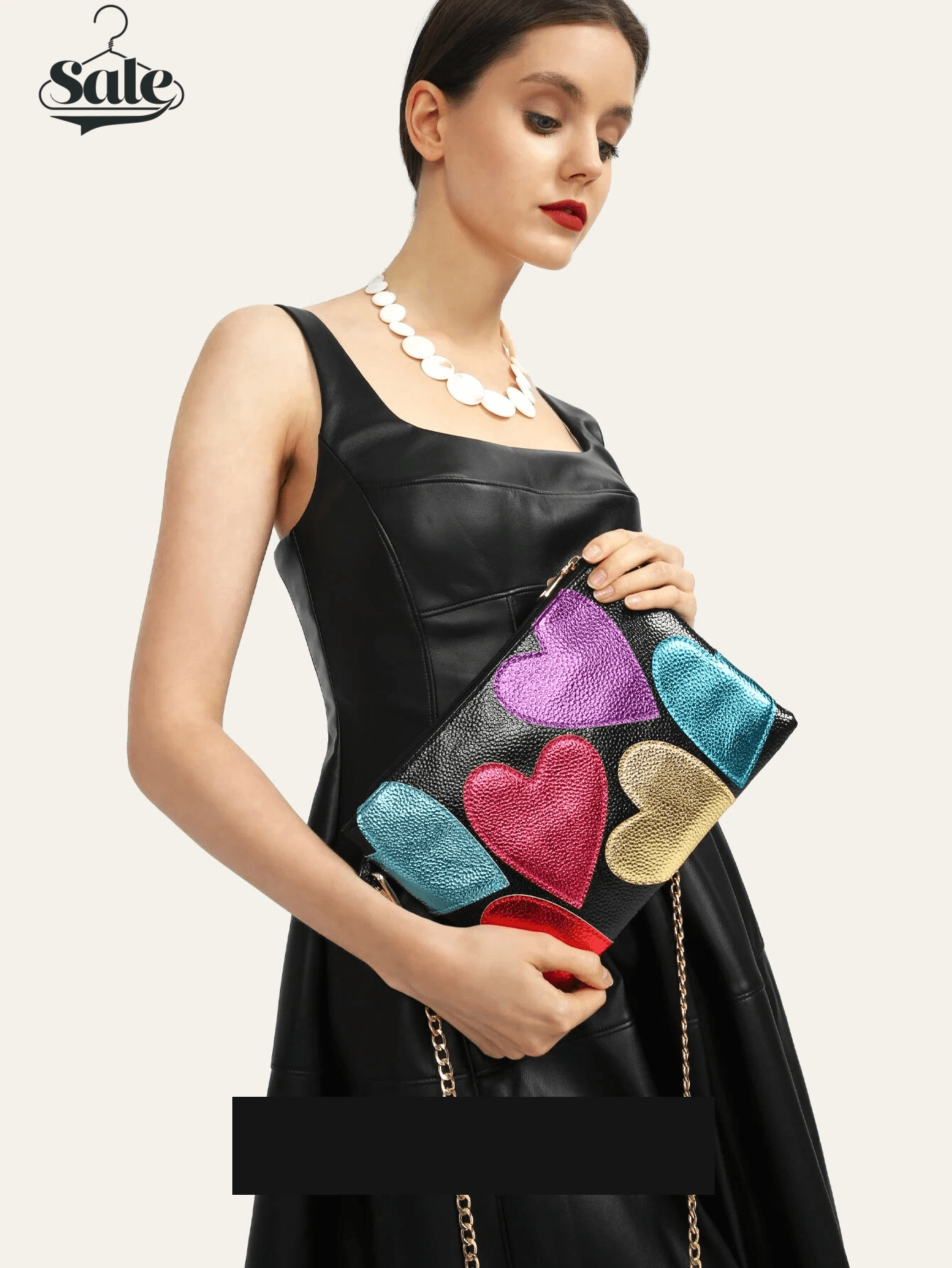 Convertible Handbag From Shoulder Bag to Clutch for Parties