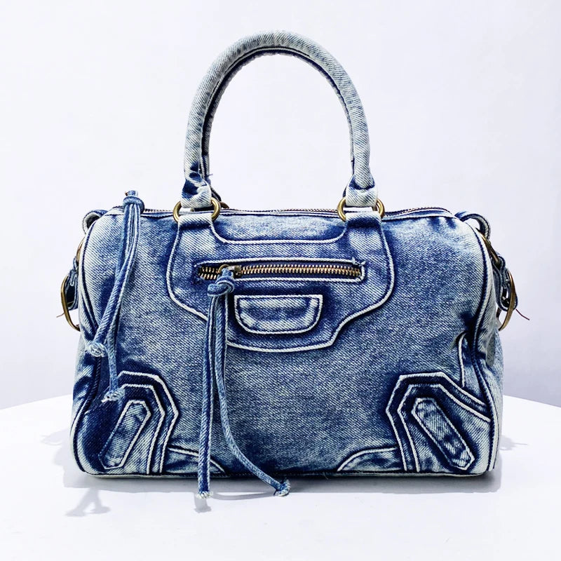  Trendy Denim Shoulder Bag for Casual 	