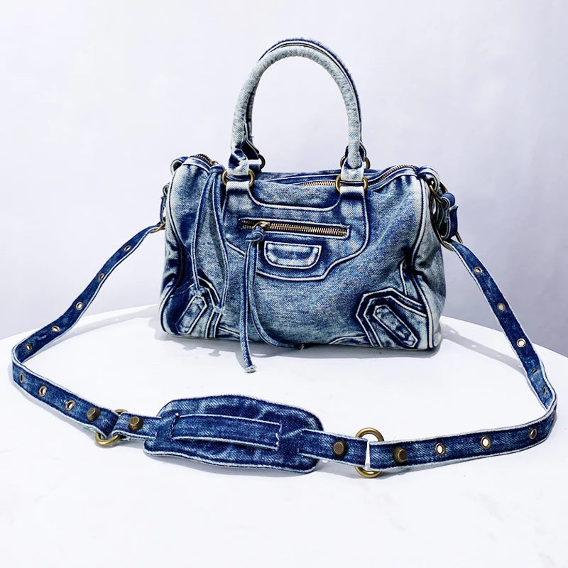 Denim Shoulder Bag for Casual Days HandBags