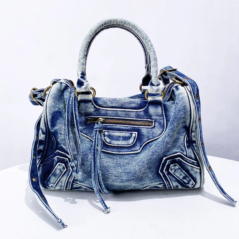 Denim Shoulder Bag for Casual Days HandBags