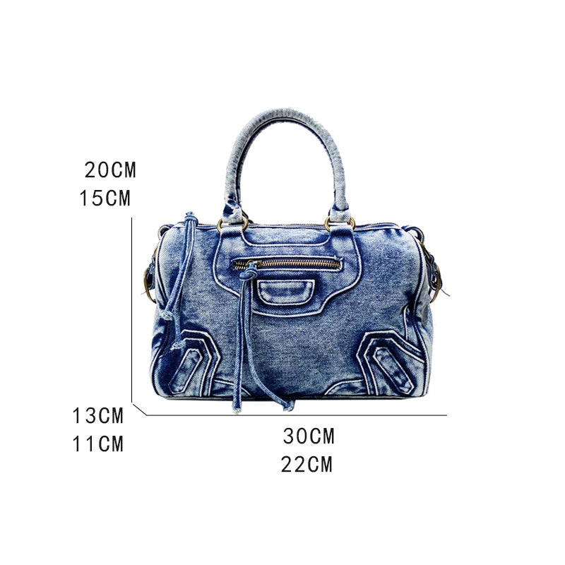 Denim Shoulder Bag for Casual Days HandBags