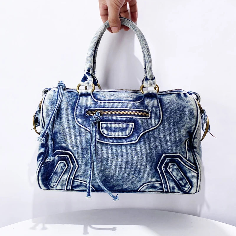 Denim Shoulder Bag for Casual Days HandBags