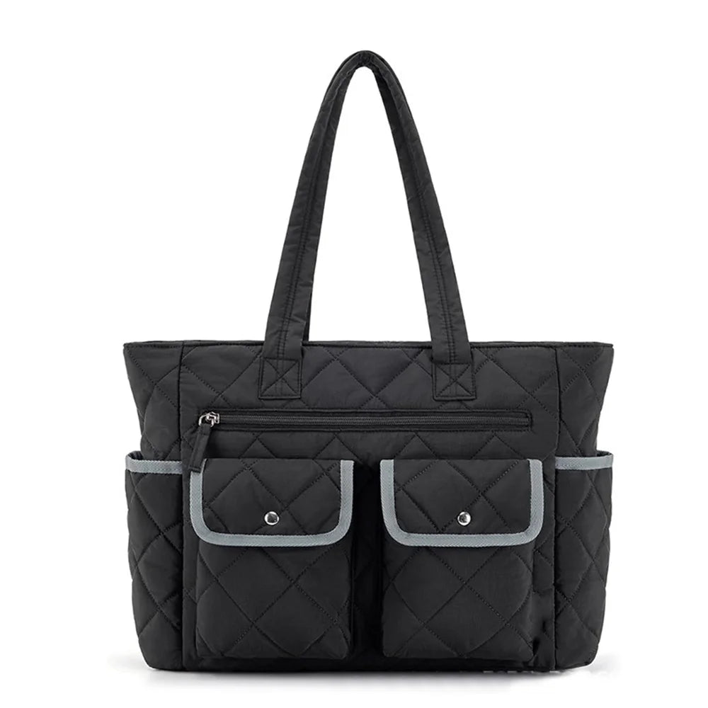 Quilted Shoulder Bag Puffy Multipocket Handbag HandBags