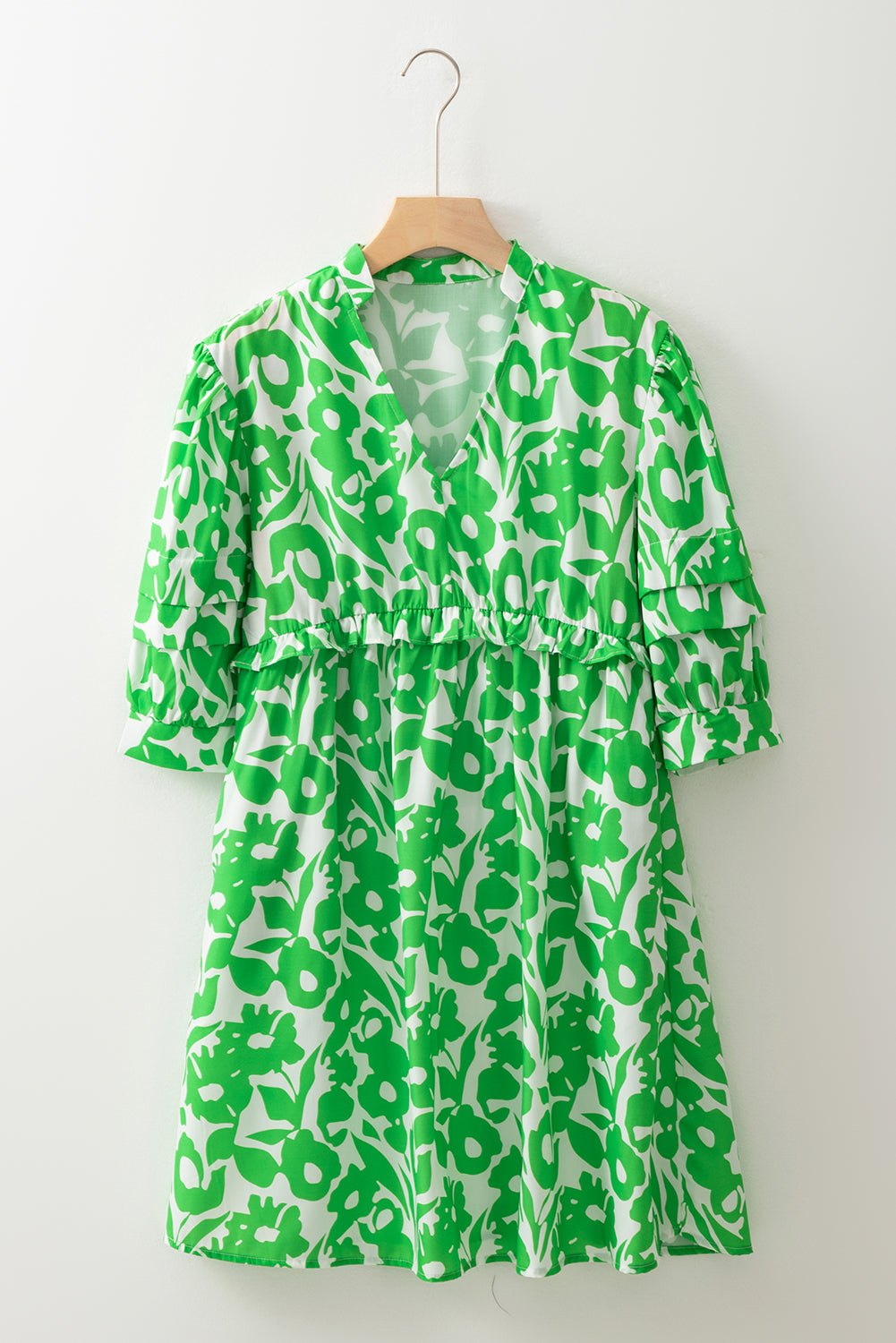 Green Floral Dress for Sunny Days Floral Dresses