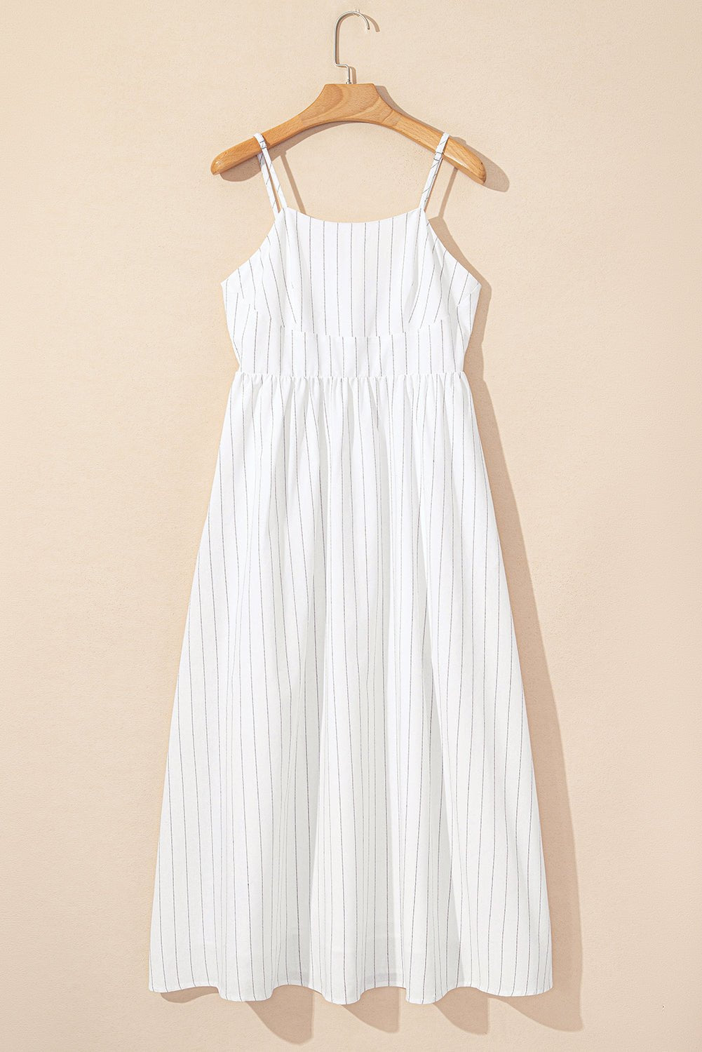 Striped Cotton Blend Summer Maxi Dress Maxi Dresses