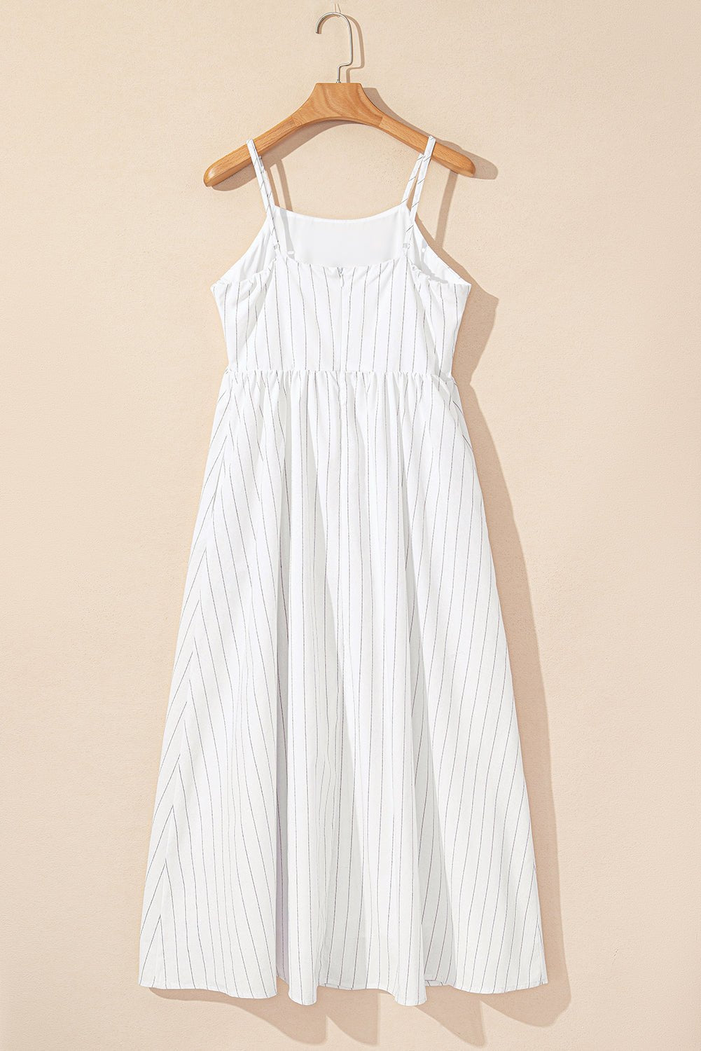 Striped Cotton Blend Summer Maxi Dress Maxi Dresses