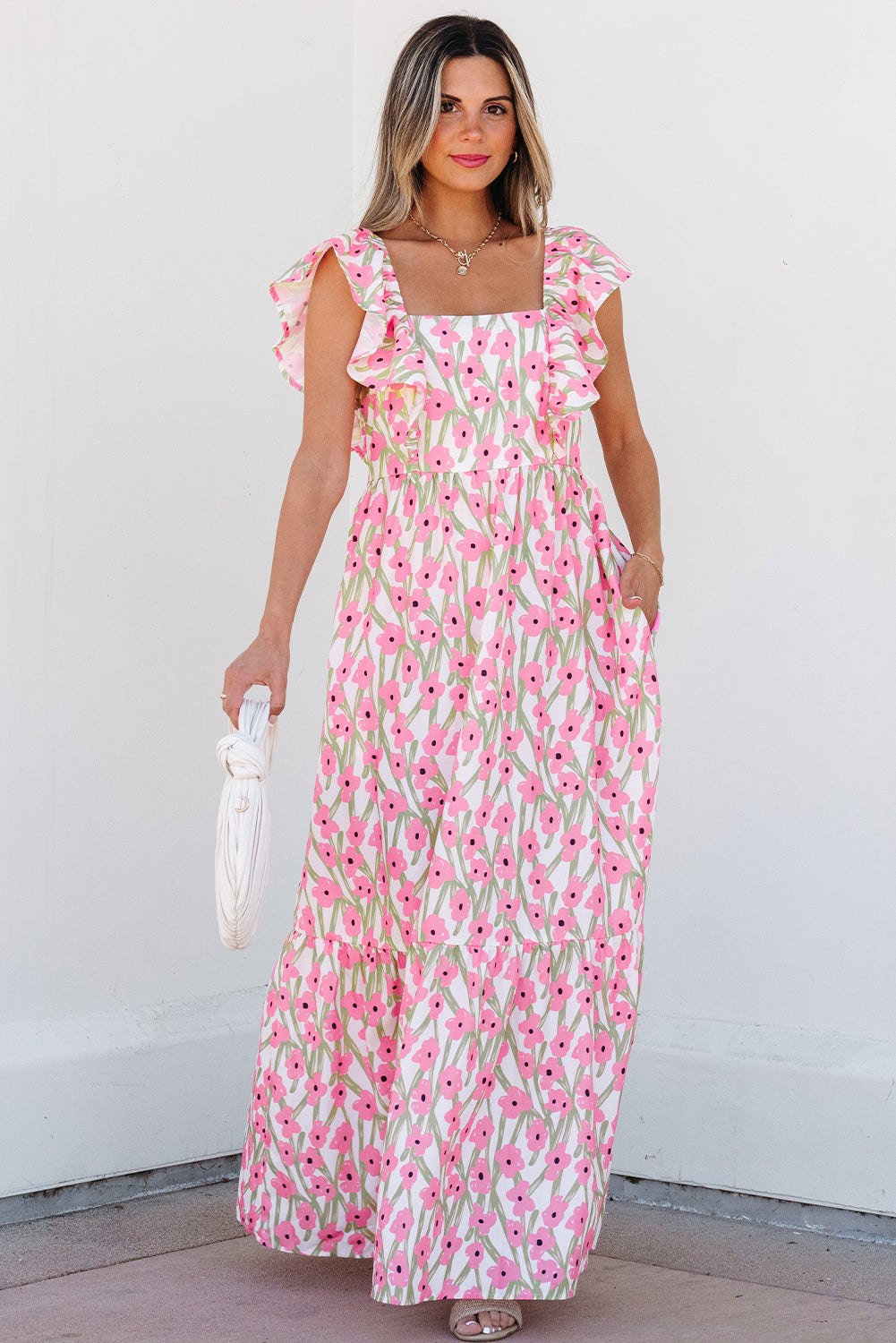 Casual Floral Maxi Dress for Women Floral Dresses