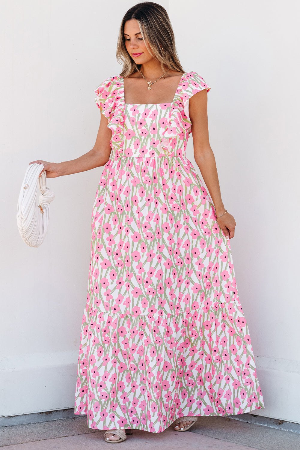 Casual Floral Maxi Dress for Women Floral Dresses