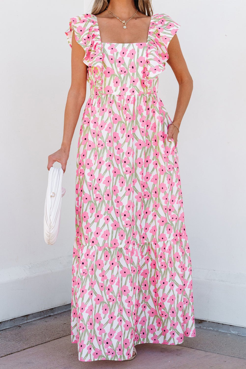 Casual Floral Maxi Dress for Women Floral Dresses