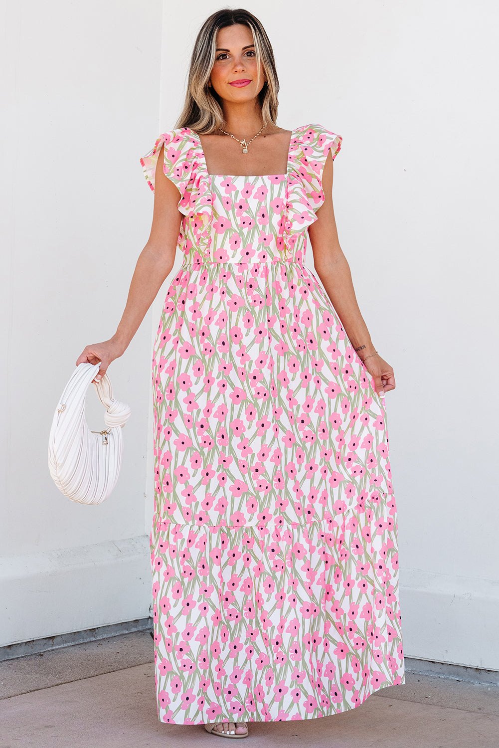 Casual Floral Maxi Dress for Women Floral Dresses