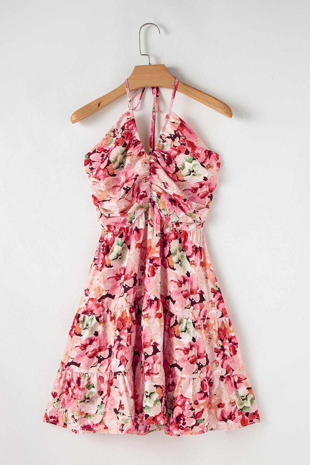 Pink Floral Print Casual Dress - Perfect for Summer Floral