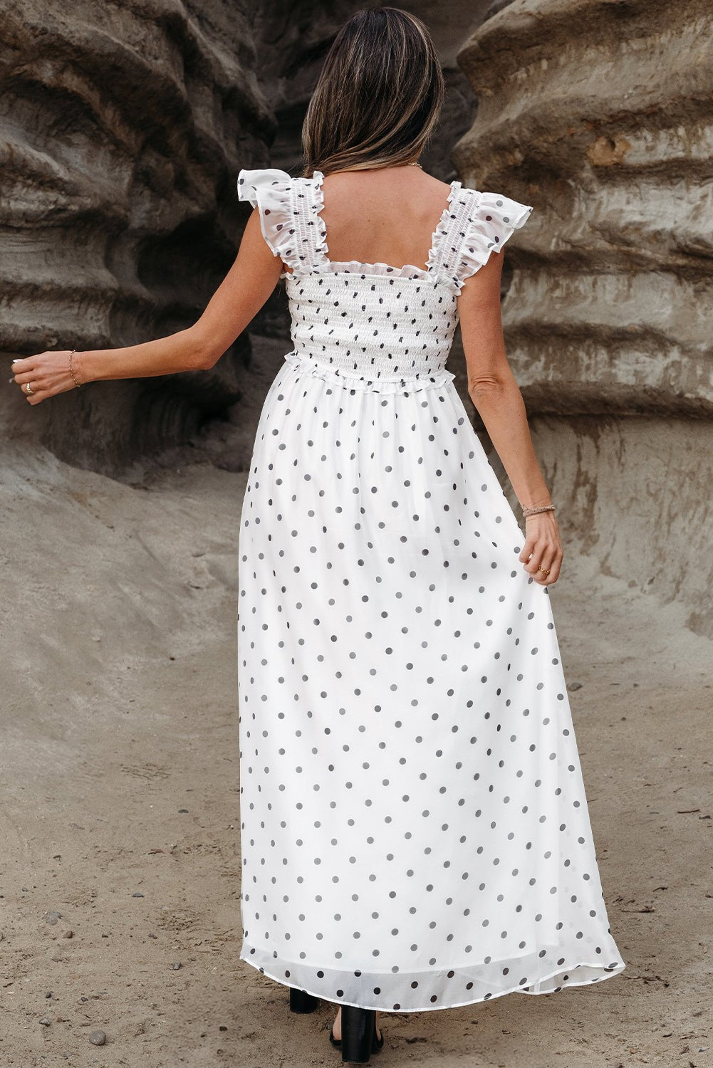 Women's Polka Dot Maxi Dress | Casual Summer Fashion Maxi Dresses