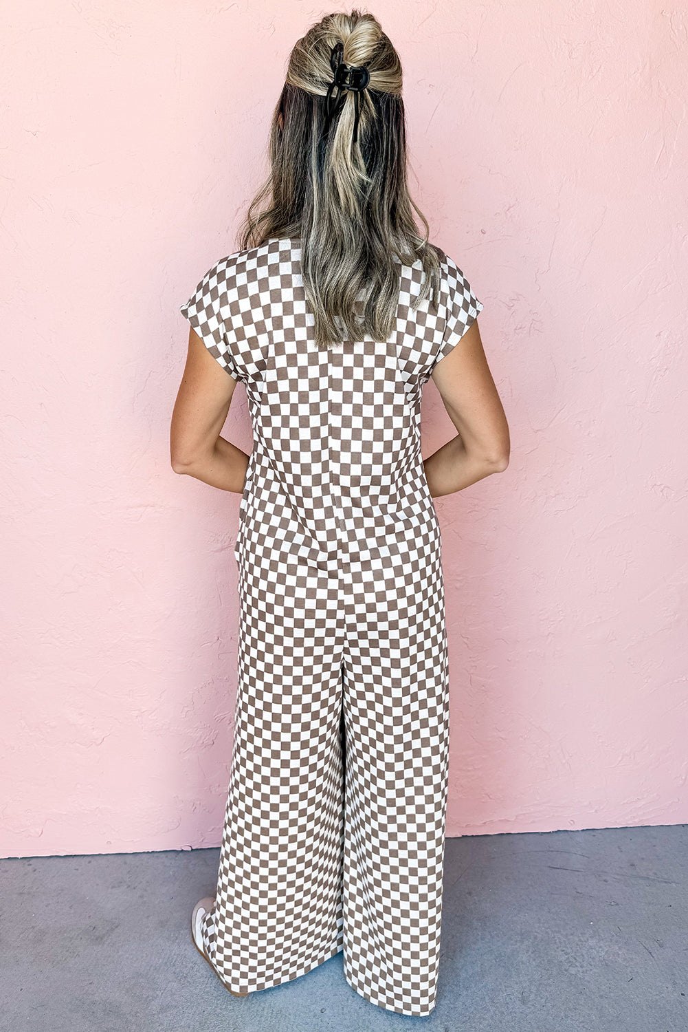 Casual Checkered Jumpsuit for Women Jumpsuits & Rompers