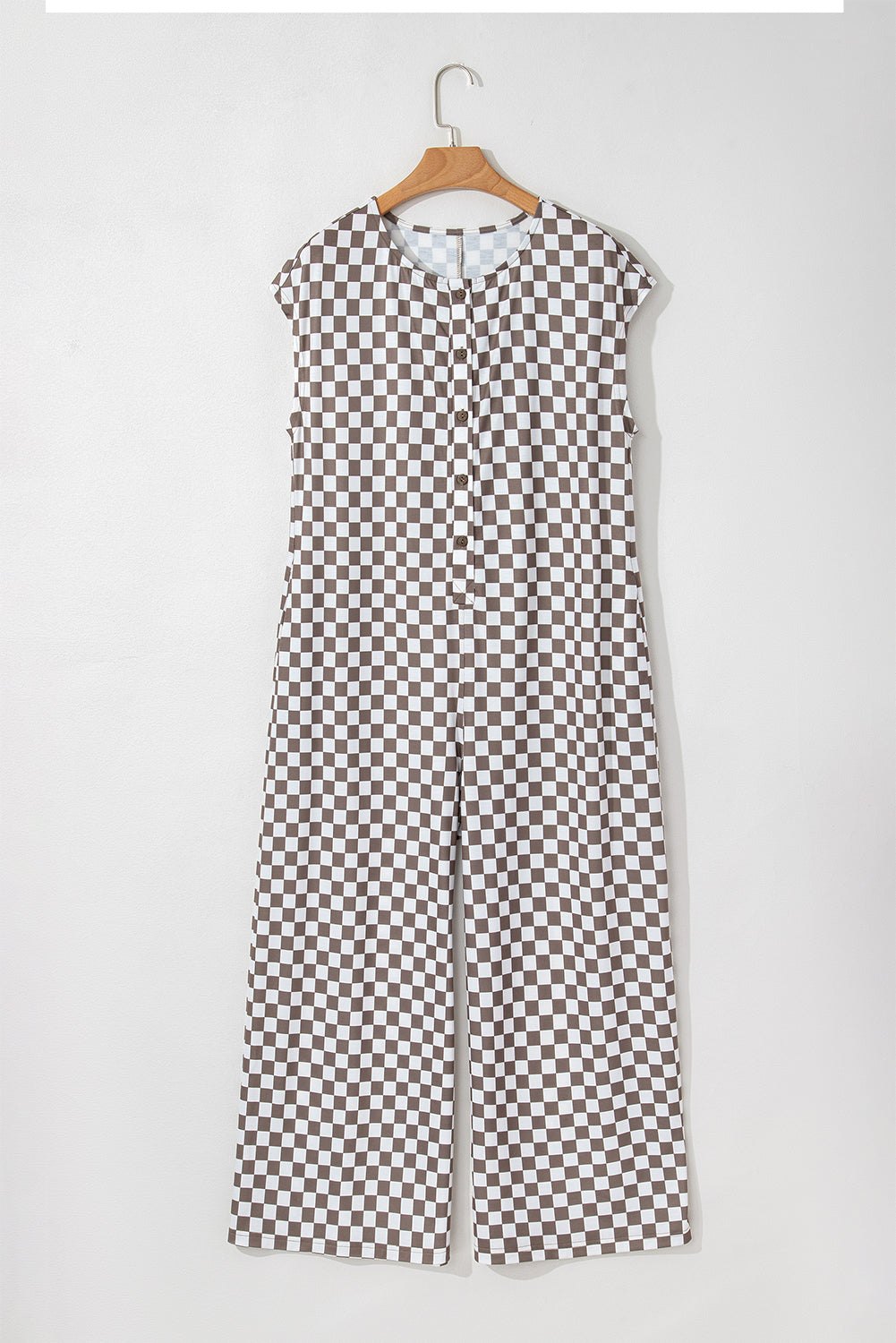 Casual Checkered Jumpsuit for Women Jumpsuits & Rompers