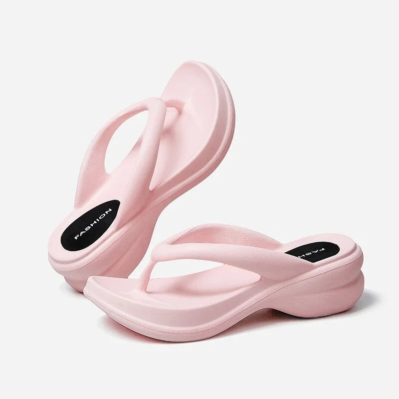 Casual Thick-Platform Summer Slippers for All-Day Comfort	