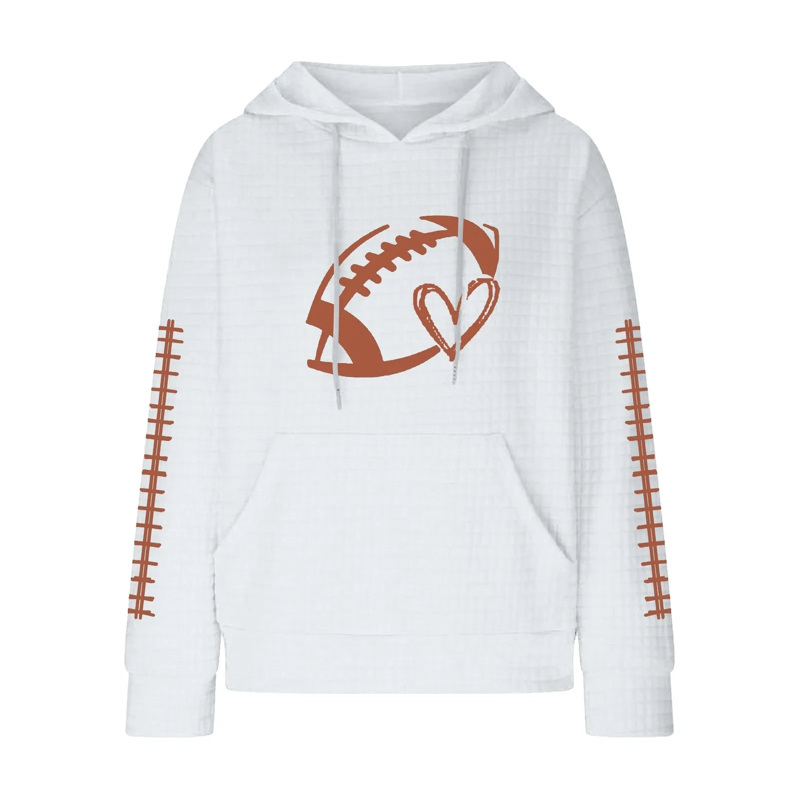 Game Day Women's Rugby Print Hoodie Hoodie